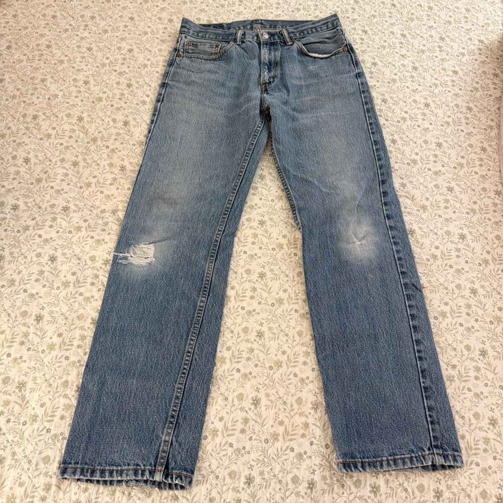 Levi’s 505 straight leg baggy jeans